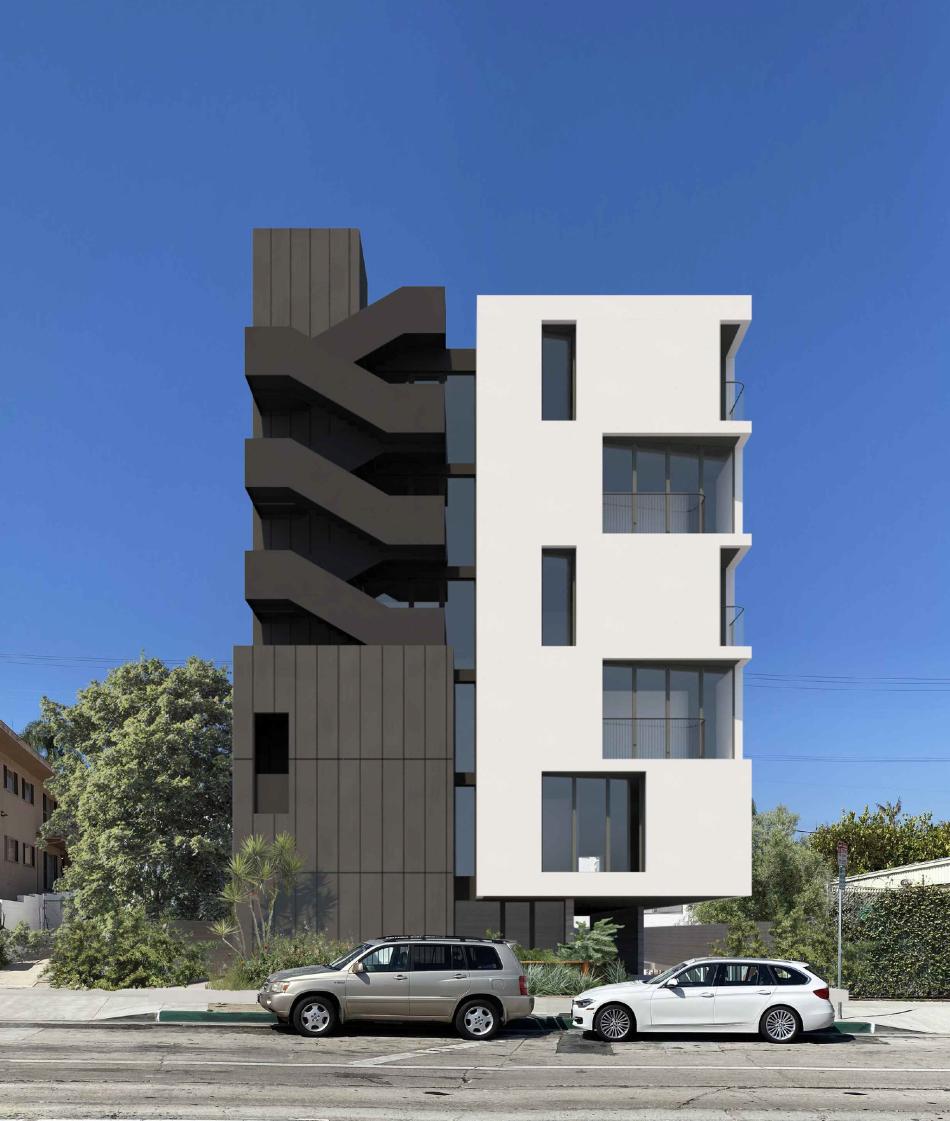 Sixstory, 32unit apartment building pitched for 4827 S Crenshaw